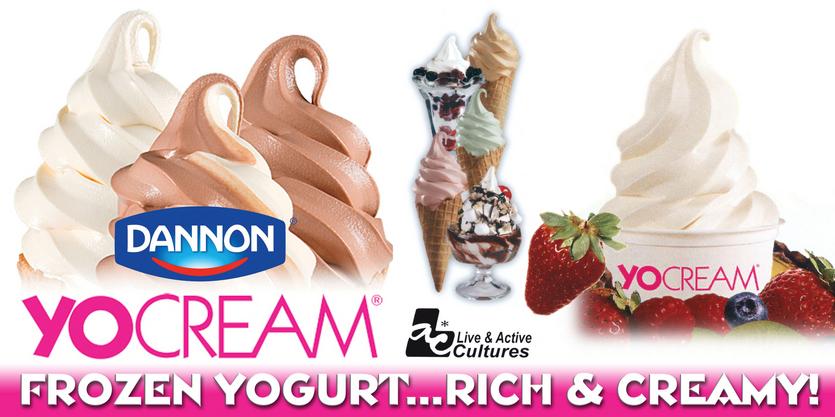 Wholesale Dannon YoCream frozen soft-serve yogurt & sorbet flavors and more!