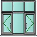 Style 51 anthracite grey window