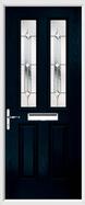 2 Panel 2 Square Composite Door regal diamond glass