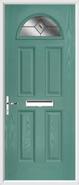 4 Panel 1 Arch Composite Door fusion glass