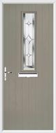 1 Square Composite Door regal sapphire glass