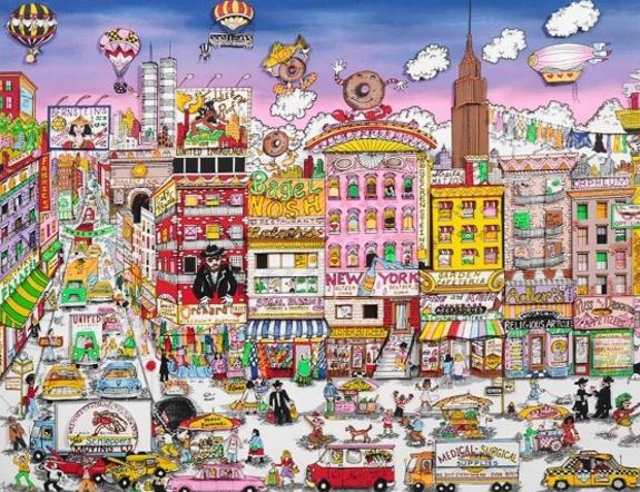 Charles Fazzino Bargains on Orchard St