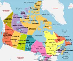 Map of Canada with Capital Ottawa and Provinces | Canadian PESC User Group | The Authoritative Group within PESC to Represent Canadian Interests