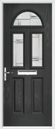 2 Panel 2 Square 1 Arch Composite Door regal corenet glass