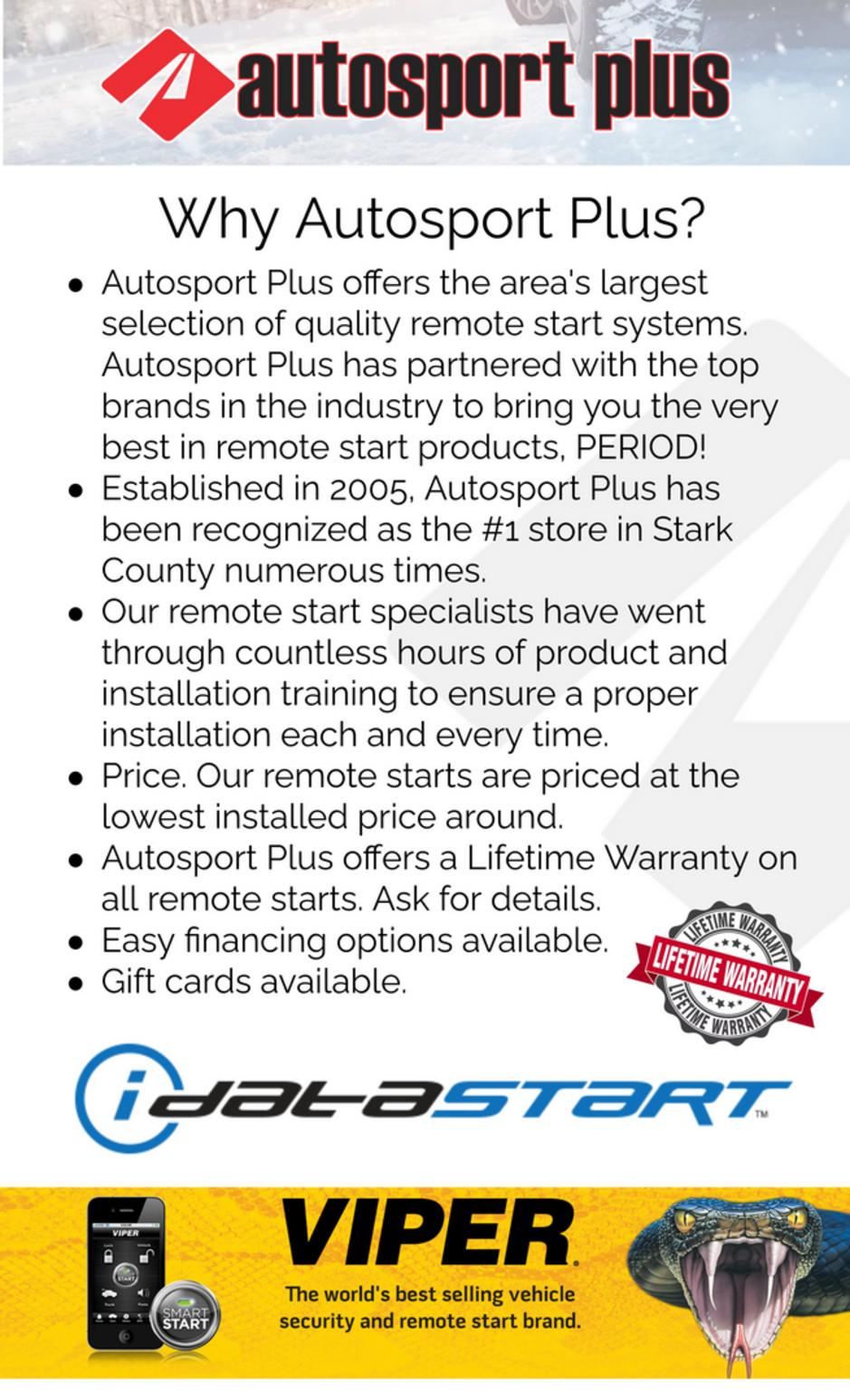 Remote Start for sale in Canton Ohio. Remote Starter for sale near me Akron Massillon Ohio