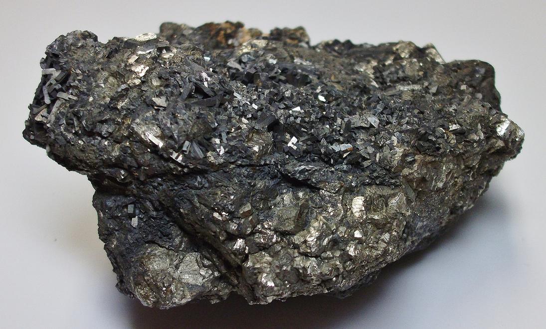 Pyrite & Arsenopyrite crystals - Noche Buena Mine, Zacatecas, Mexico