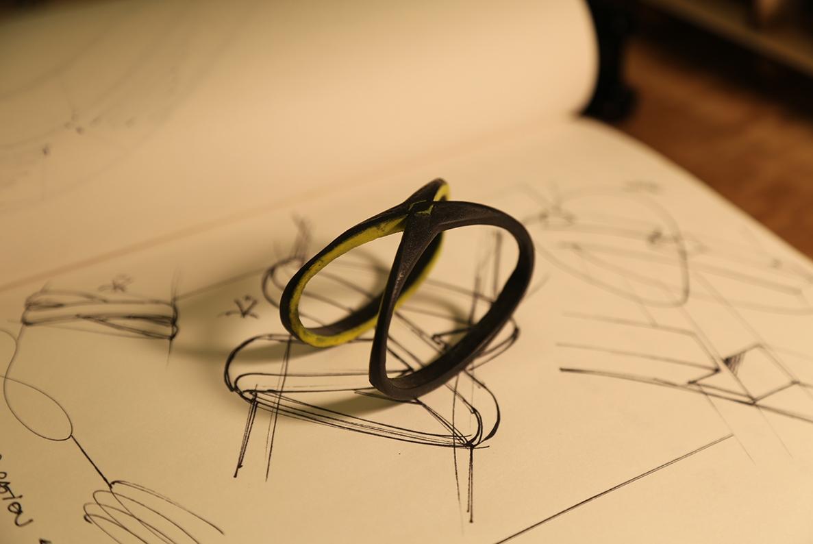 final industrial design wearable concept armband sketching