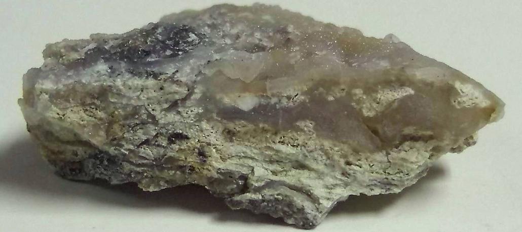 QUARTZ, CHALCEDONY, SERPENTINE, CHROMITE - Red Pit Mine, Fulton Township, State Line Chromite District, Lancaster County, Pennsylvania, USA