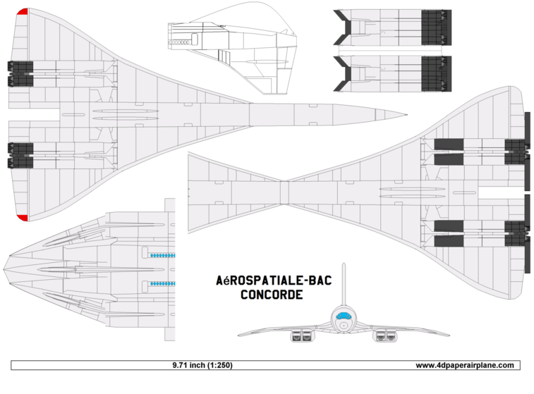 paper aircraft template design