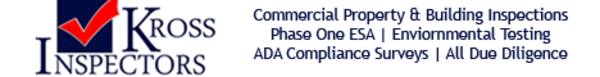 kross inspectors commercial property building inspections phase one 1 enviornmental site assessments esa enviornmental testing ada compliance survey all due diligence