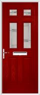 2 Panel 4 Square Composite Door regal corenet glass