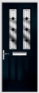 2 Panel 2 Square Composite Door resin lead glass