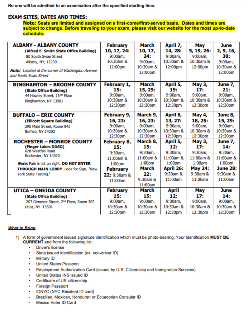 Nys Notary Exam Schedule 2022 Ny Notary Exam Schedule Prep