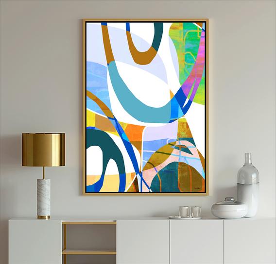 multi-color abstract art - Dubois Art