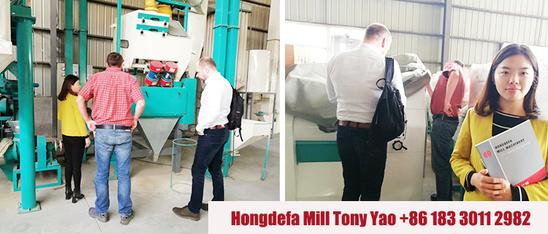 visiting China checking the roller mill in maize milling machines