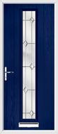 1 strip composite front door regal opal glass