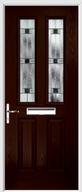 2 Panel 2 Square Composite Door aspen glass