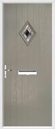 Cottage Diamond Composite Door aspen glass