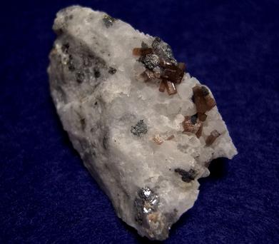fluorescent PYROMORPHITE, Sphalerite, Pyrite, Quartz, Pcheloyad Mine (Pchelojad; Ptchelojad; Pcheloiad), Momchilgrad Obshtina, Kardzhali Oblast (Kurdzhali; Kărdžali; Kurdjali), Bulgaria