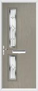 2 Square Composite Door regal sapphire glass