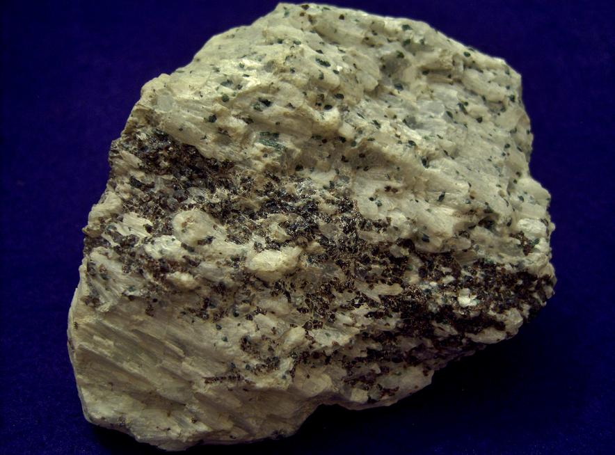 WOLLASTONITE crystals, DIOPSIDE, ANDRADITE GROSSULAR GARNET - Lewis Mine (Cabot Corporation Mine, Lewis NYCO mine), Willsboro, Essex County, New York, USA - ex Rutgers Geology Museum