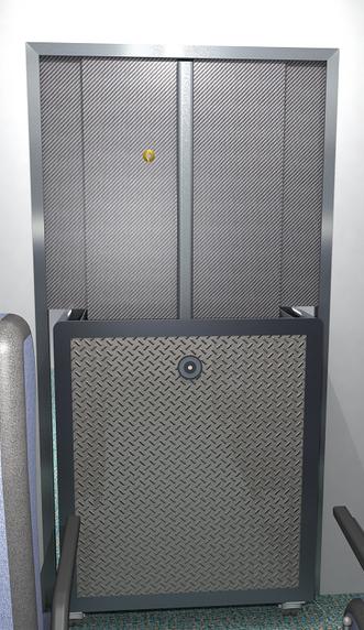 Modular cockpit secondary barrier CABIN VIEW