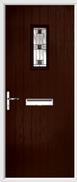 Cottage Rectangle Composite Door aspen glass