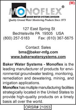 Environmental Products, Monoflex, Baker Water Systems