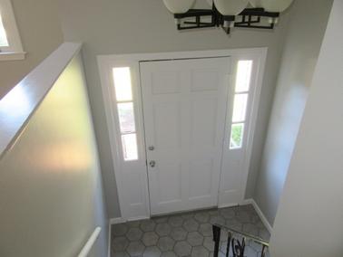 Newly painted interior entrance in Foxboro, MA.