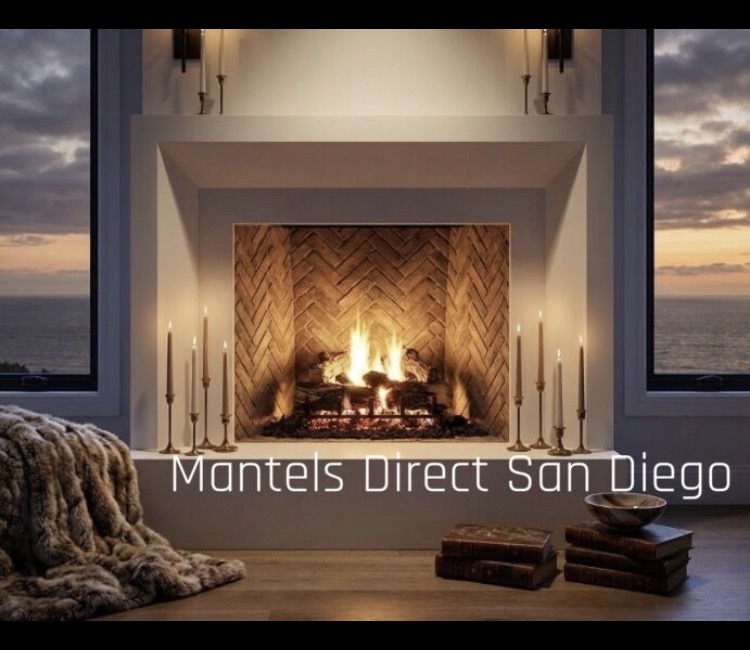 Elegant Limestone Mantelpiece