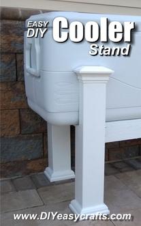 How to make a PVC Cooler Stand. www.DIYeasycrafts.com