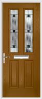 2 Panel 2 Square Composite Door aspen glass