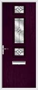 3 Square Strip Door karri glass