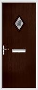 Cottage Diamond Composite Door monza glass