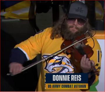 Donnie Reis, Army Combat Veteran, National Anthem