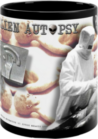 Alien Autopsy Black Glossy Mug