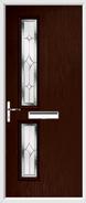 2 Square Composite Door regal sapphire glass