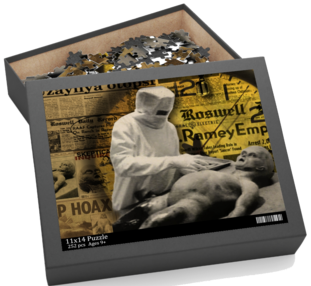 Alien Autopsy Jigsaw Puzzle 252-Piece)