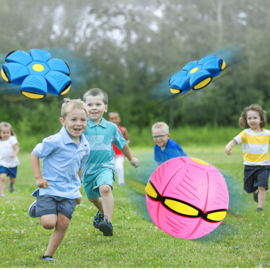 Flying UFO Frisbee Magic Ball - Flat Throw Disc Bouncing Ball Magic Ball Toy for children aged 6 and older Outdoor Garden Beach Game Children's sports balls