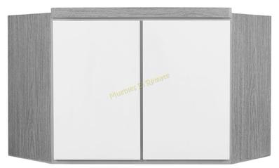 Respekta Cocina en armario SKWGS (Ancho: 104 cm, Gris, Con encimera Duo)