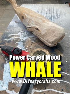 Join Dan Berg from DIYeasycrafts.com as he demonstrates how to power carve a beautiful wood whale from a piece of oak firewood! Using an angle grinder equipped with a wood carving wheel, Dan guides you step-by-step through this creative woodworking project. Watch as a simple piece of firewood is transformed into a stunning piece of coastal decor. Whether you're a seasoned woodworker or a DIY enthusiast, this video is packed with tips and techniques to help you master power carving.