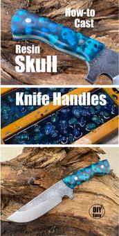 Resin and Fir Cone Knife Handles - GlassCast