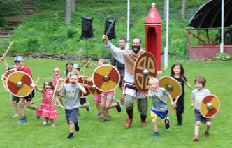 Viking demo with kids