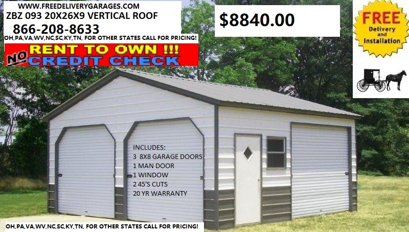 Free Delivery Garages Steel Carports Steel Garages Metal Carport