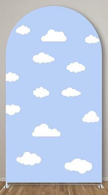 TOY STORY BLUE CLOUDS FABRIC BACKDROP ARCH COVER