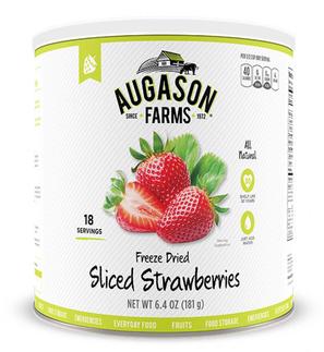Augason Farms Freeze-Dried Sliced Strawberries #10 Can – 18 Servings