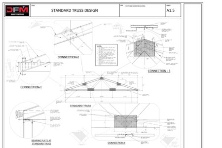 15'x20' shed truss