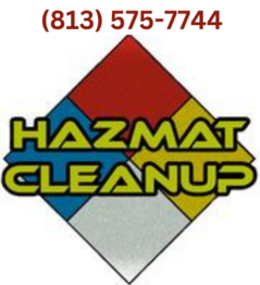 Hazmat Cleanup logo representing our hoarding home cleaning services in Tampa, Florida.