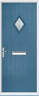 Cottage Diamond Composite Door bullseye glass