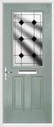 2 Panel 1 Square Composite Door resin lead